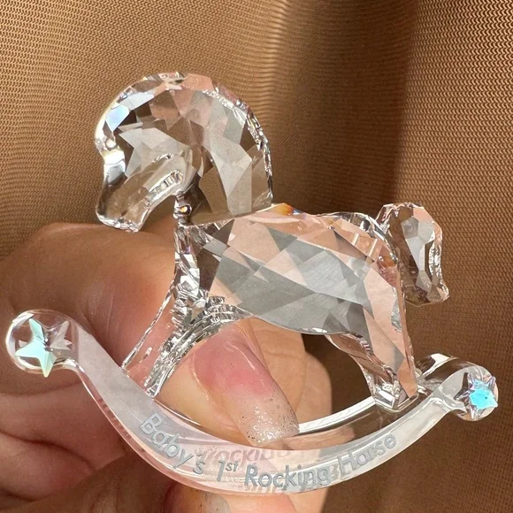Swarovski Baby’s 1st rocking horse crystal figurine - Picture 3 of 4